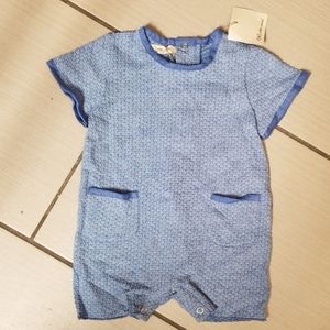 Olive mini baby romper